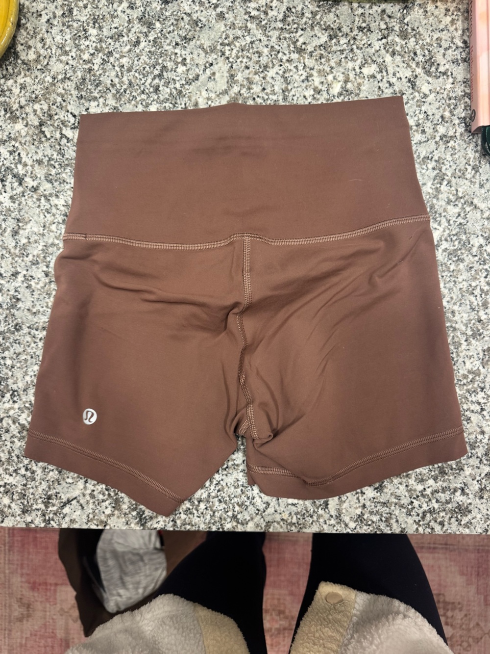 lululemon athletica Women's Brown Bike Shorts - Picture 2 of 3